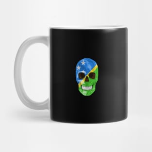 Solomon Islands Flag Skull - Gift for Solomon Islanders With Roots From Solomon Islands Mug